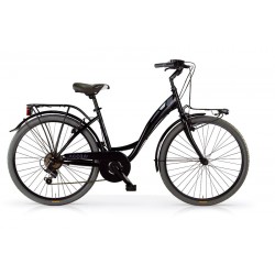 Agora 26 inch meisjesfiets 6 vit Zwart