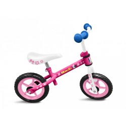 Disney Loopfiets met 2 wielen loopfiets Minnie Mouse 10 Inch Meisjes Roze/Wit