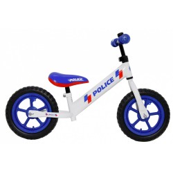 AMIGO Loopfiets met 2 wielen Police 12 Inch Junior Wit