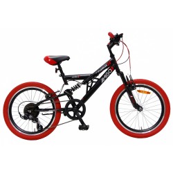 AMIGO Jongensfiets Fun Ride 20 Inch 33 cm Junior 7V V-Brakes Zwart/Rood