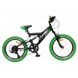 AMIGO Jongensfiets Fun Ride 20 Inch 33 cm Junior 7V V-Brakes Zwart/Groen