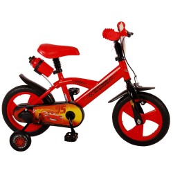 Disney Cars Kinderfiets - Jongens - 12 inch - Rood - Doortrapper - Met bidonhouder