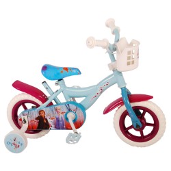 Disney Frozen 2 Kinderfiets - Meisjes - 10 inch - Blauw/Paars - Doortrapper - Incl. mandje