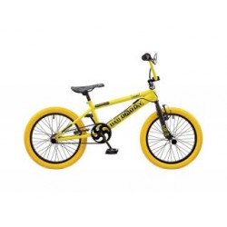 Abrar Big Daddy Rooster 18 inch BMX Freestyle fiets Geel/Zwart