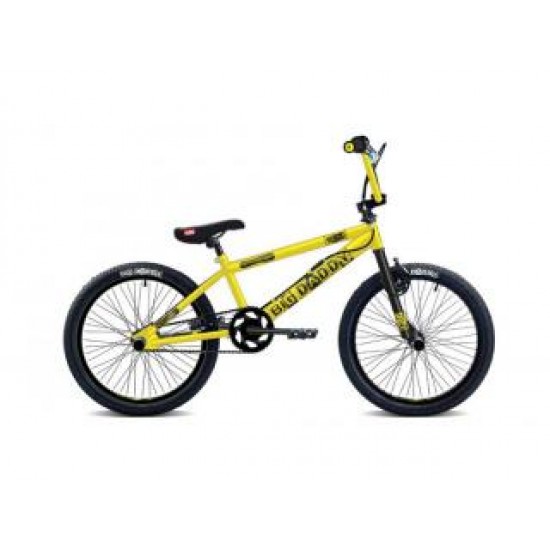 Abrar Big Daddy Rooster 20 inch BMX Freestyle fiets Geel/Zwart