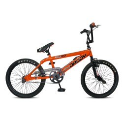 Abrar Big Daddy Rooster 20 inch BMX Freestyle fiets Oranje/Zwart (25 cm)