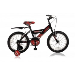 Abrar Circus Boys 18 inch jongensfiets Black/Red (freewiel + 2 handremmen)