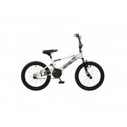 Abrar Rooster Radical 18 inch BMX fiets wit purper