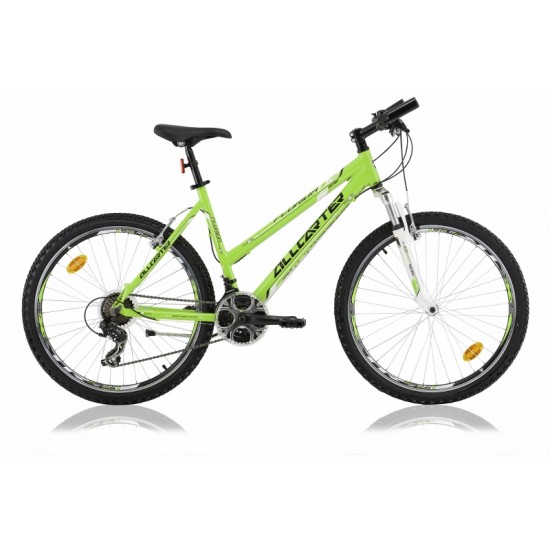 All Carter Florida Lady 26 inch mountainbike Green/White Shimano STI 21SP