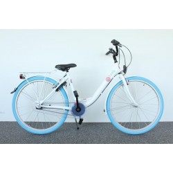 Bike Fun 26PM25 Pure 26 inch meisjesfiets Wit/Blauw