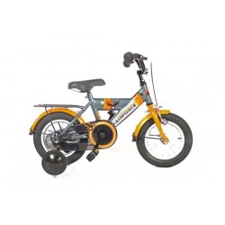Bike Fun Airforce 12 inch jongensfiets Titaan/Oranje