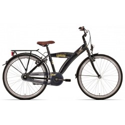 Bike Fun City Urban 20 inch jongensfiets Glans Zwart