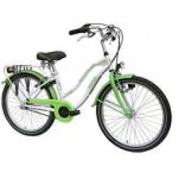 Bike Fun Crazy Cruiser 24 inch meisjesfiets Wit/Groen