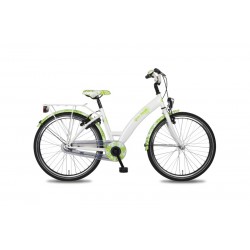 Bike Fun Girls Fun 24 inch meisjesfiets Wit Groen