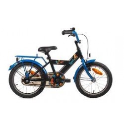 Bike Fun Space 16 inch jongensfiets Zwart/Blauw