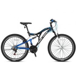 Geroni FXC 100 26 inch F/S 21vit Zwart/Blauw