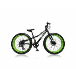 MBM Fat Boy 24 inch Fatbike H29cm Zwart/Groen