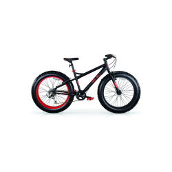 MBM Fat X 20 inch Fatbike H36cm Zwart/Rood