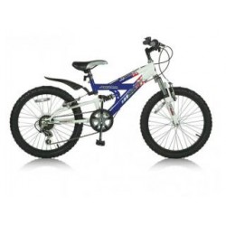 Magic MX 20 inch mountainbike Blauw/Wit Shimano 6SP + 2 handremmen
