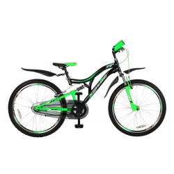 Magic X Treme 26 inch mountainbike Zwart/Groen FS Nexus 3