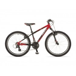 Rock Machine Storm 24 inch mountainbike Zwart/Rood 24SP