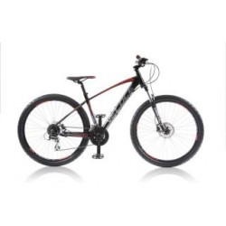 Veloce Revolution 27.5 21 inch mountainbike Zwart/Rood 24SP HDISKB