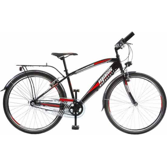Wings Maxx 26 inch jongensfiets Shimano 3SP CB + 2 handrem Zwart/Rood
